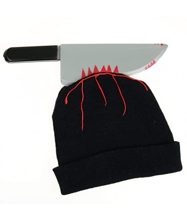 Beanie with bloody knife BUY